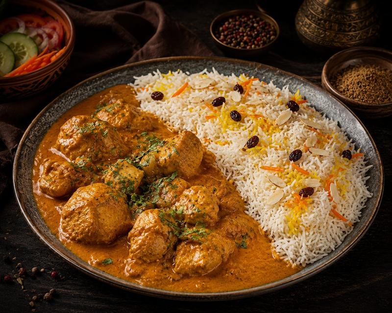 Morgh Qorma – Afghan dish at Afghan Dera Basel